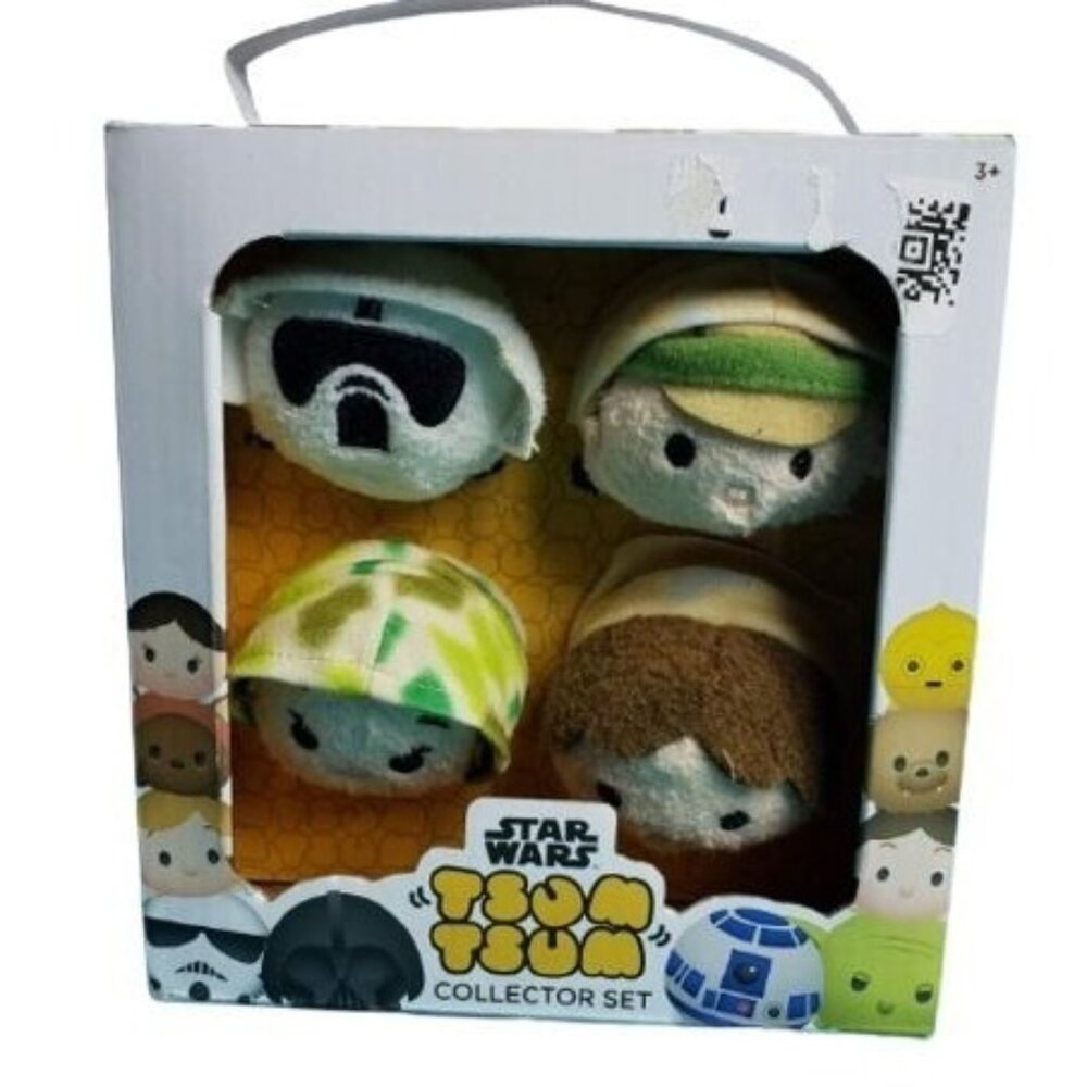 Star Wars Tsum Tsum ROTJ Plush Collector Set of 4 Disney Toys Boxed Gift NEW